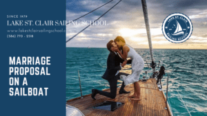 marriage proposal on a boat