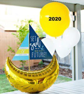 Graduation party on a sailing boat