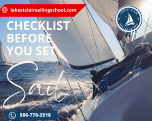 Read more about the article Checklist Before You Set Sail￼