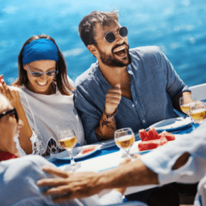 birthday party on a sailboat