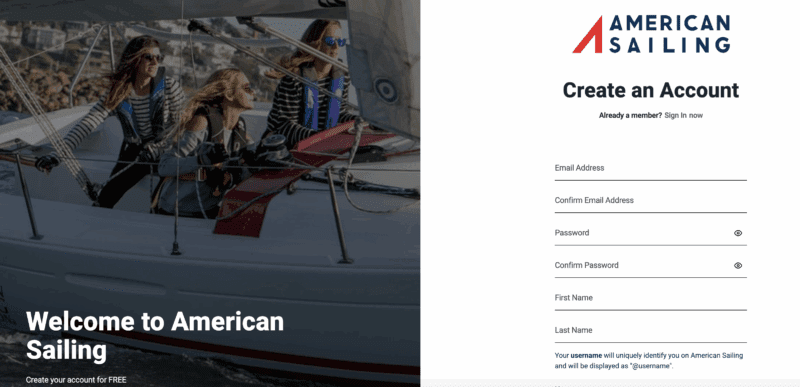 How to Create a Free New American Sailing ID - Lake St. Clair Sailing ...