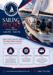 Sailing practice Michigan
